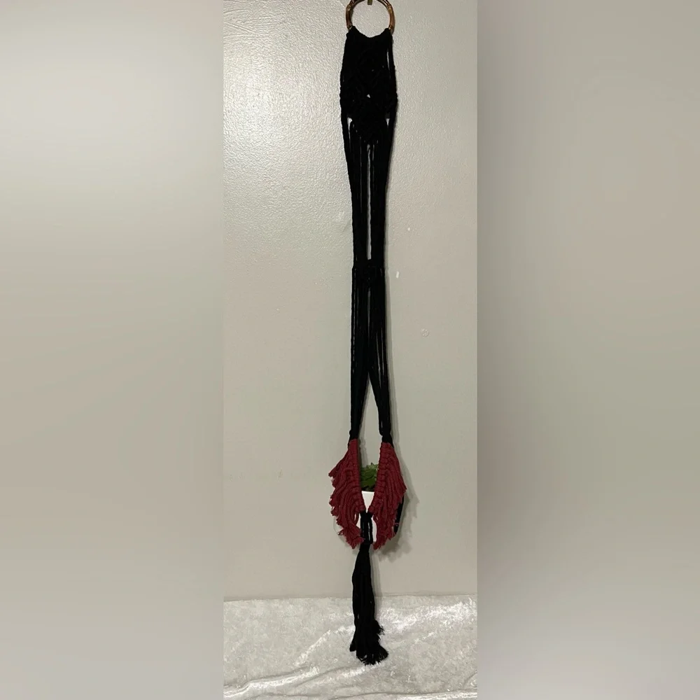 Macrame plant holders-Two